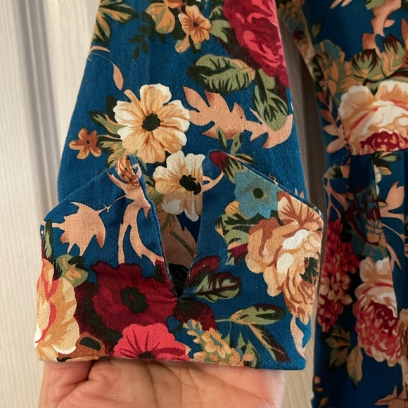 Mixinni Floral Wrap Dress Size M - Picture 8 of 10